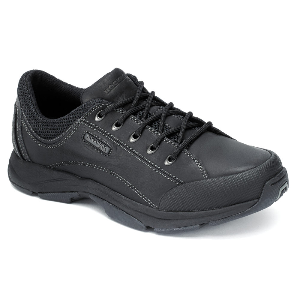 Rockport Mens Sneakers Black - Chranson Lace-Up - UK 856-OCYVSZ